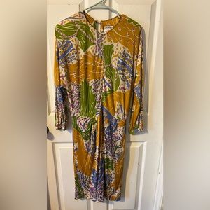 YVES SAINT LAURENT Vintage 100% Silk Dress size euro 44